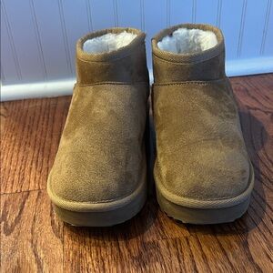 Warm Brown Kids Slippers